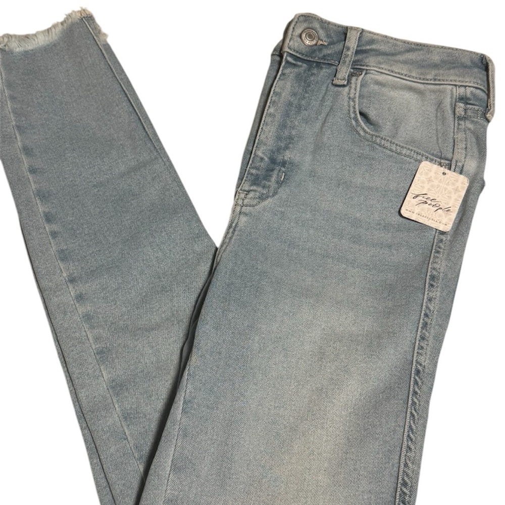 Free People Havanna Blue We The Free Denim High Rise Jegging S28 NWT